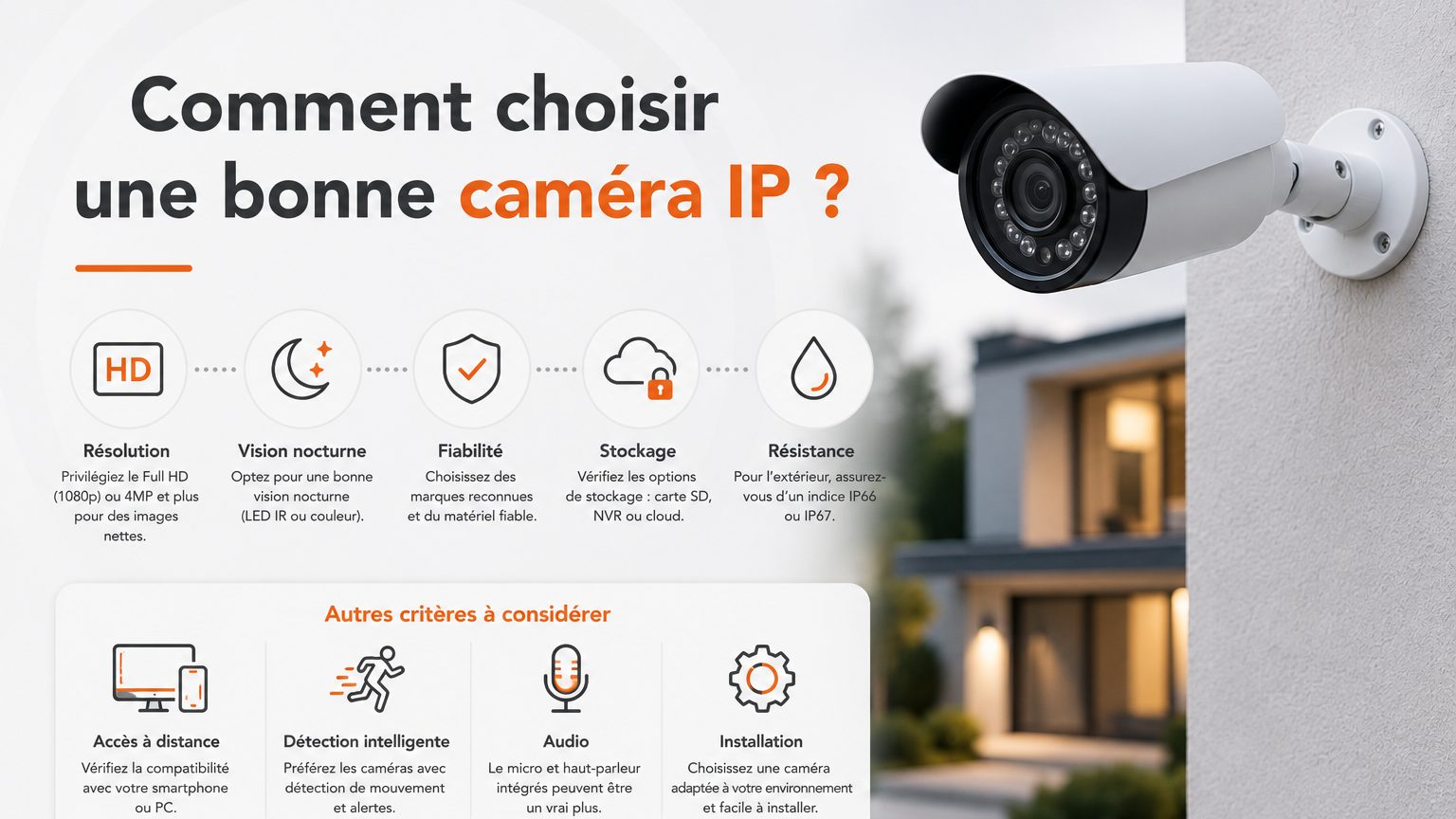 Comment bien choisir sa caméra IP ?