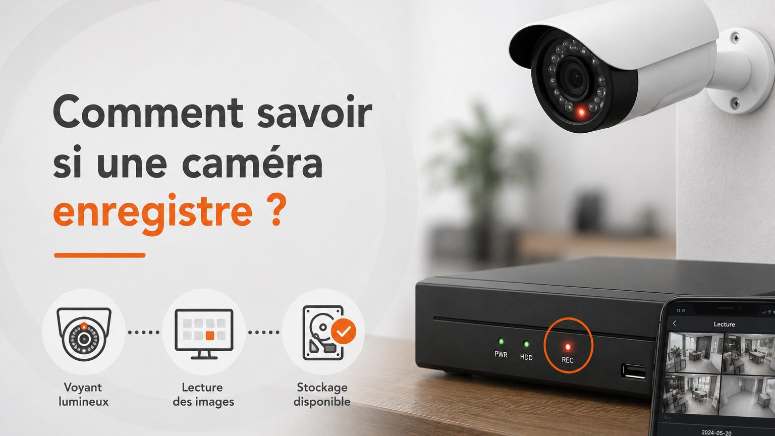 Comment savoir si une caméra enregistre ? 7 vérifications