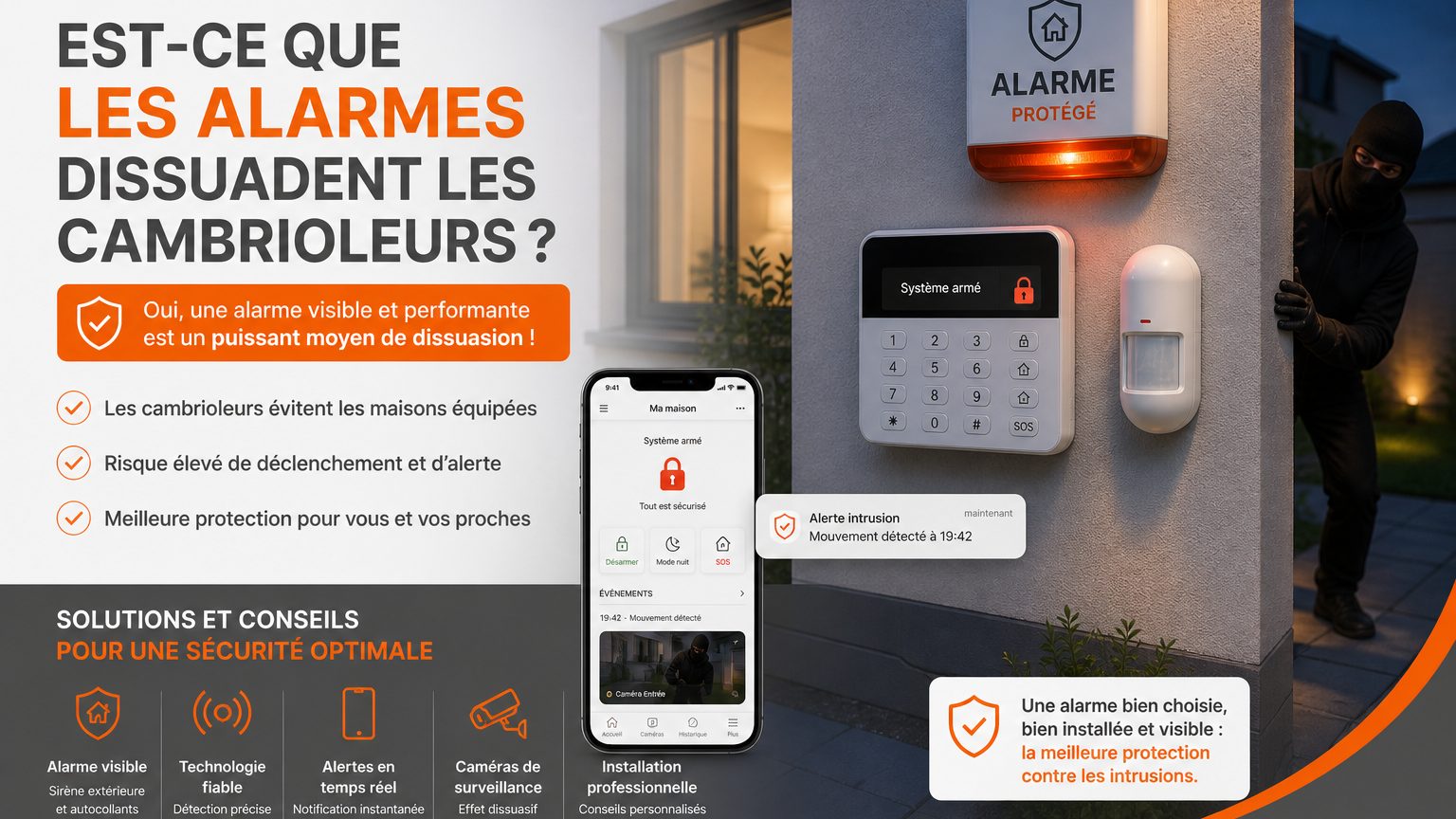 Alarme cambrioleur : est-ce vraiment dissuasif ? Conseils 2026