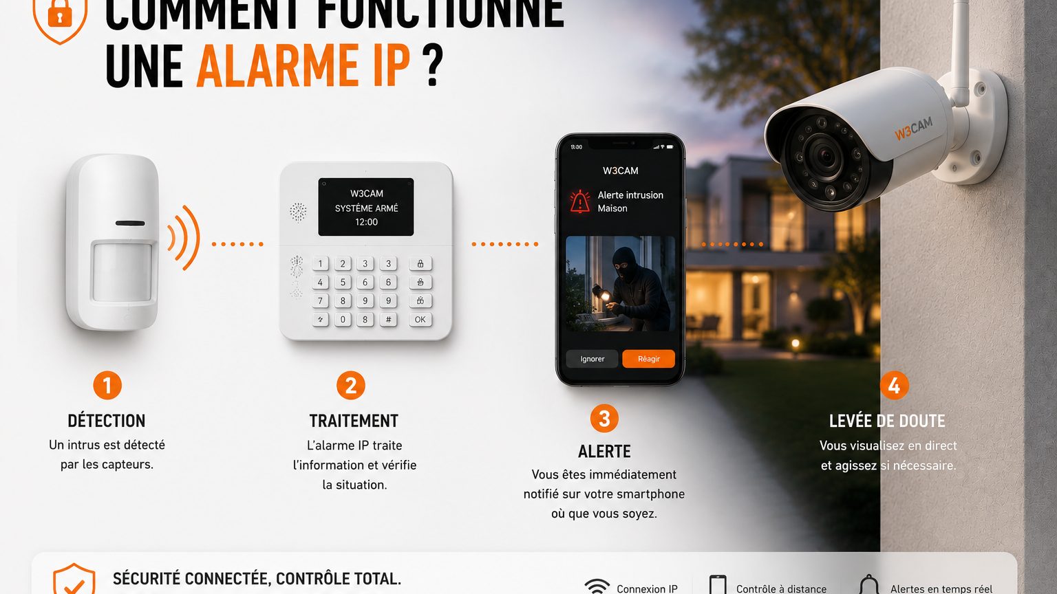  Comment fonctionne une alarme IP ? – Guide W3CAM
