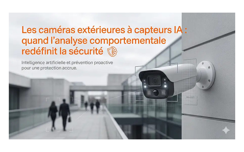 Caméra extérieure à capteur IA : analyse comportementale