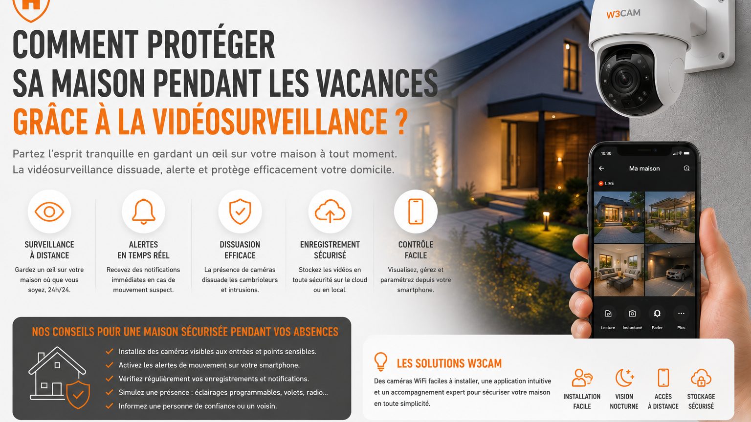 Vidéosurveillance maison vacances : protégez votre domicile
