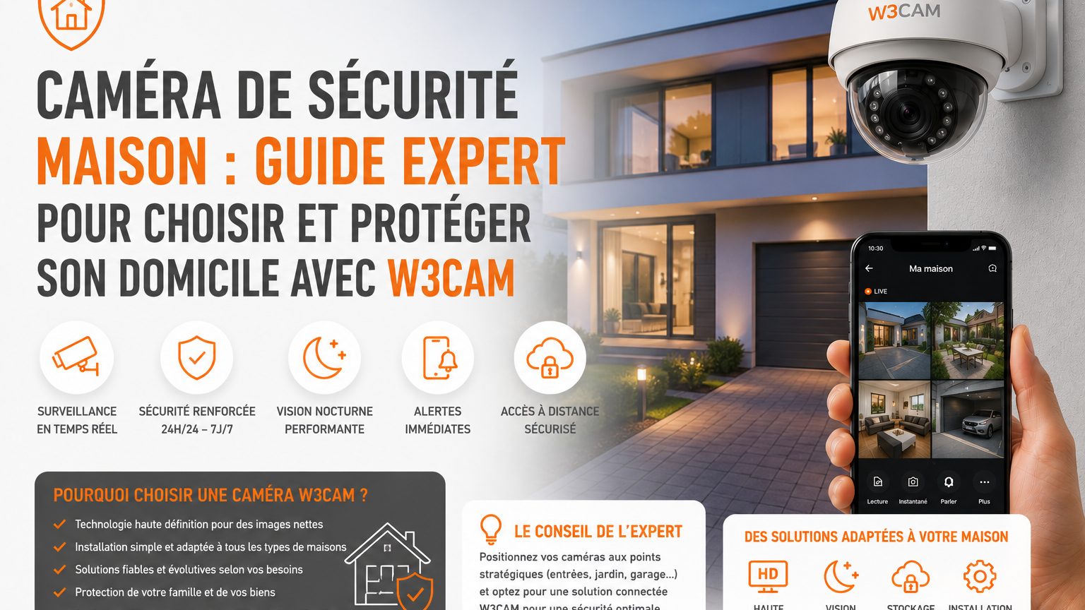 Meilleure caméra de sécurité maison | W3CAM