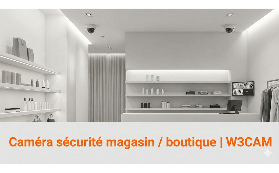 Caméra sécurité magasin / boutique | W3CAM