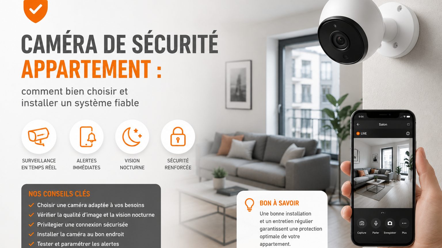 Meilleure caméra sécurité appartement | W3CAM