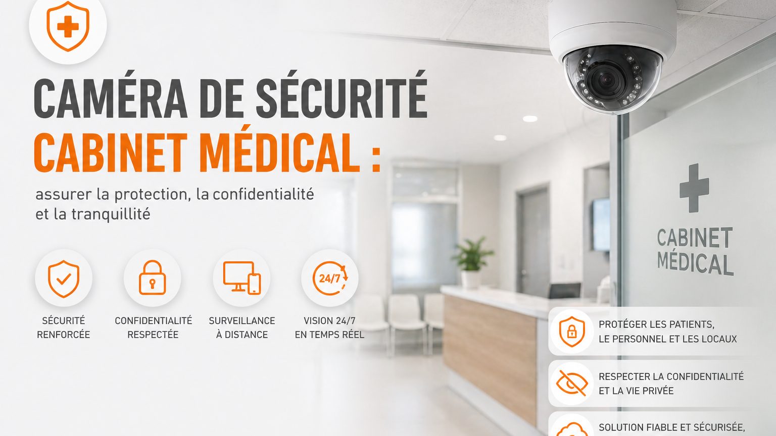 Caméra sécurité cabinet médical | W3CAM 