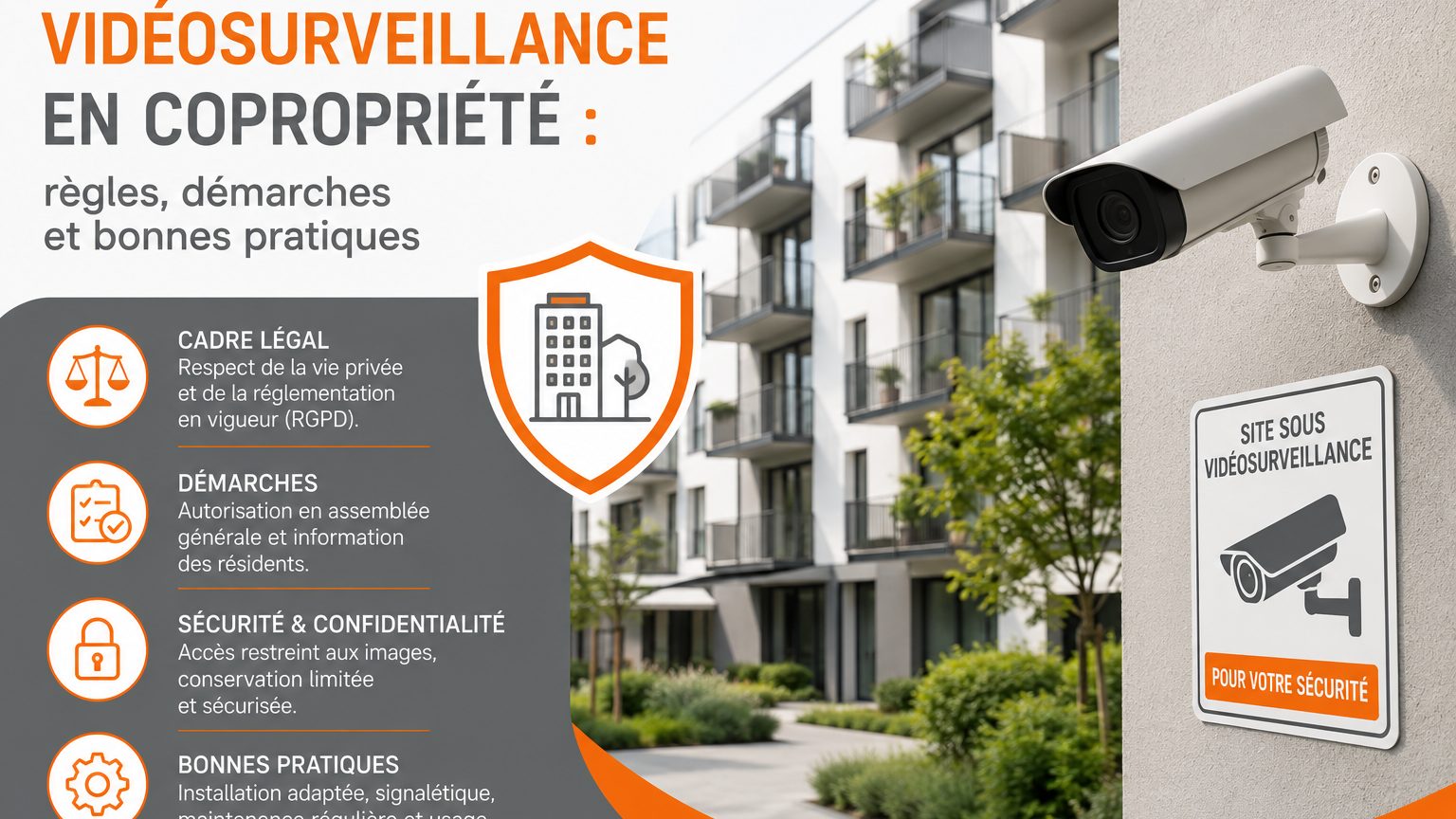 Vidéosurveillance en copropriété : règles 2026 | W3CAM