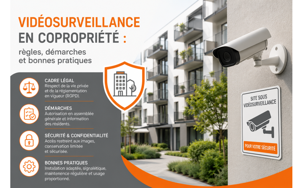 Vidéosurveillance en copropriété : règles 2026 | W3CAM