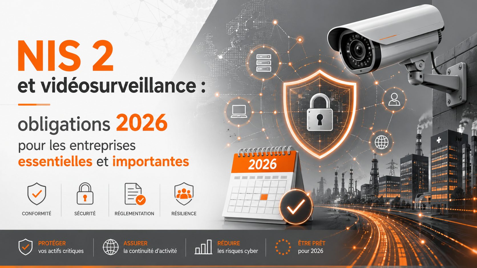 NIS 2 et vidéosurveillance 2026 : guide cybersécurité | W3CAM