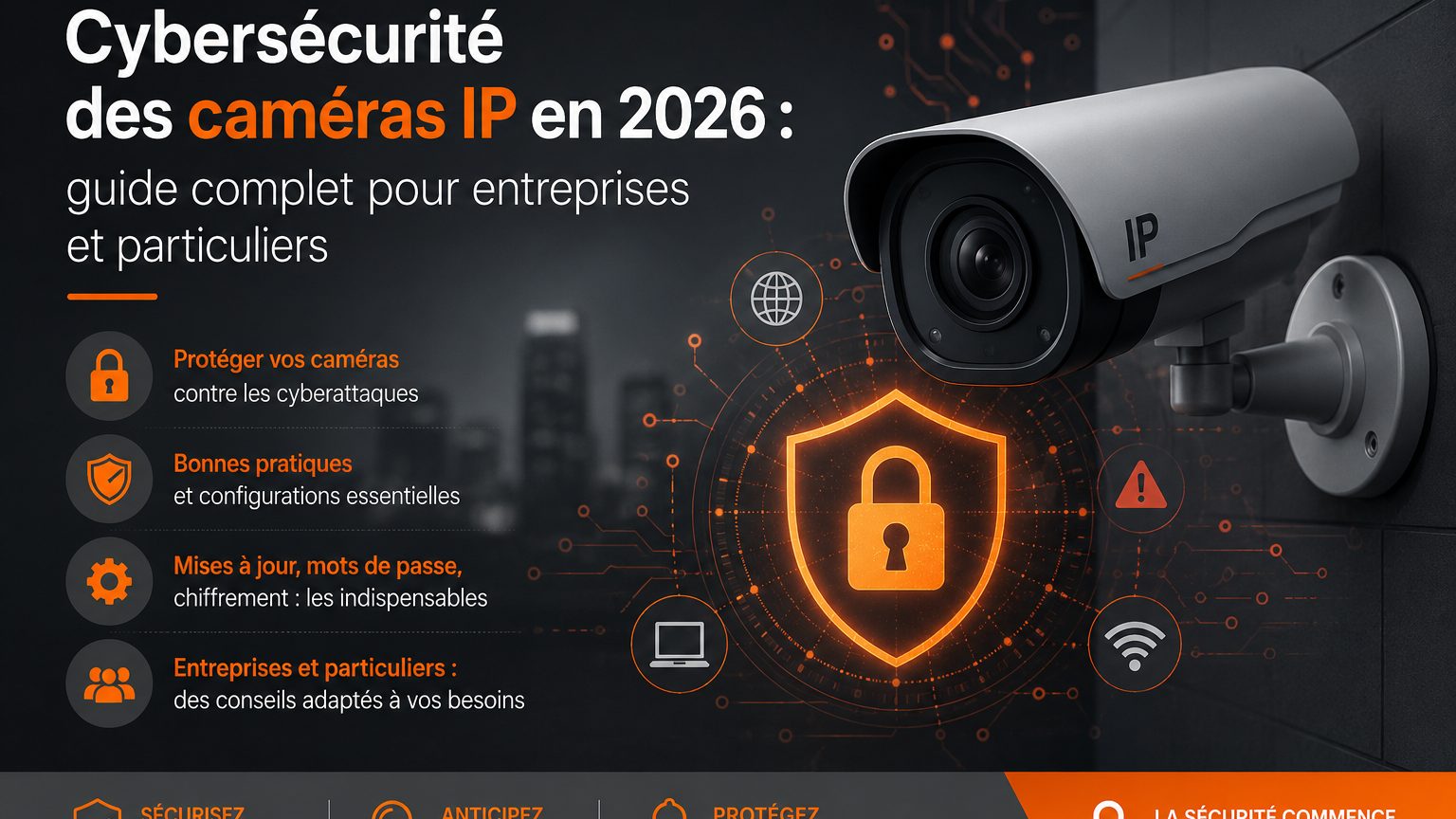 Cybersécurité caméras IP 2026 : guide complet | W3CAM