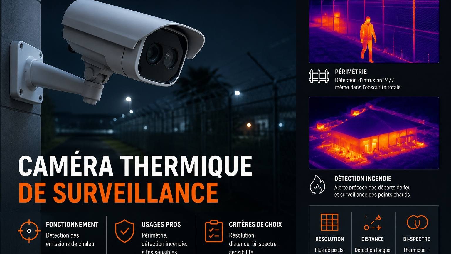 Caméra thermique de surveillance : usages et choix
