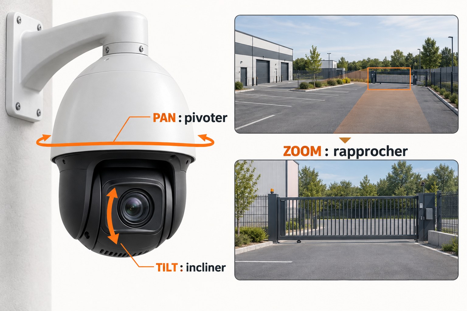 Caméra PTZ : définition, fonctionnement et suivi automatique